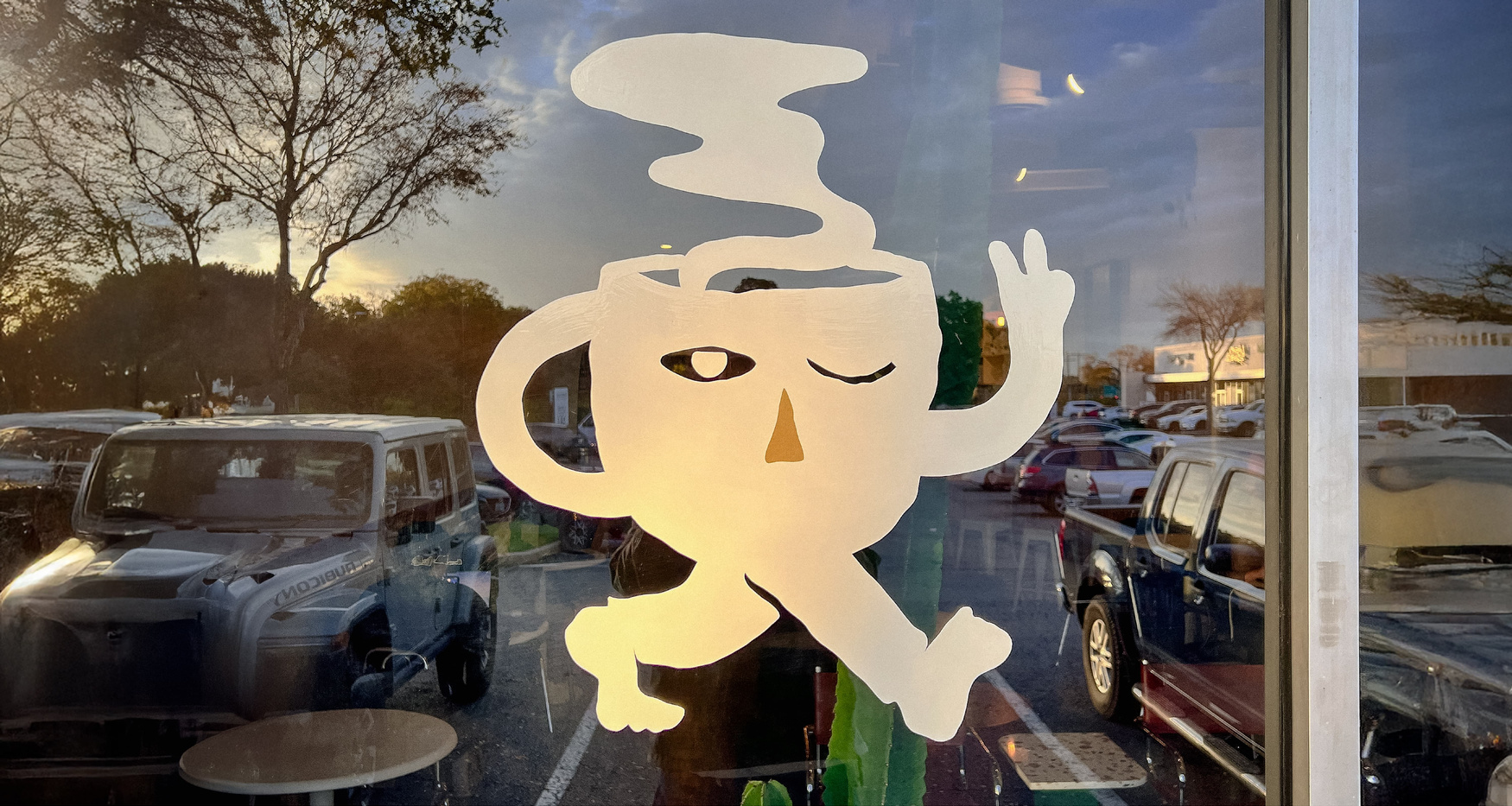 Window Painting for Figure 8 Coffee